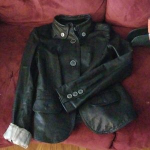 Burberry leather jacket